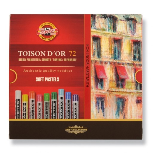 PASTELE SUCHE TOISON DOR 72 KOLORY 8517 NOWOŚĆ