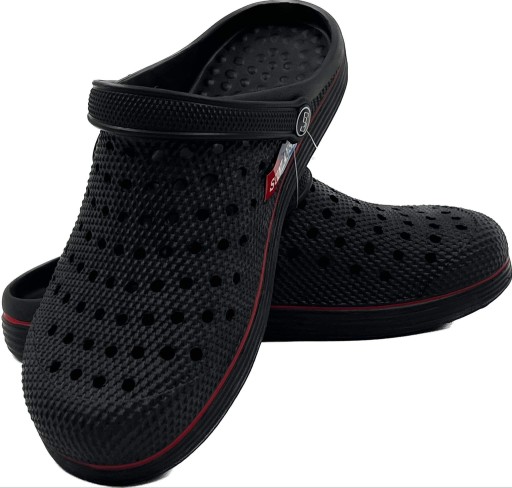 Черные мужские садовые шлепанцы из пенопласта Crocs, размер 44, удобные и легкие