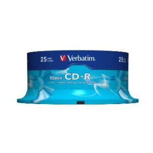 CD-R VERBATIM 700 МБ 52x Торт 25 шт.