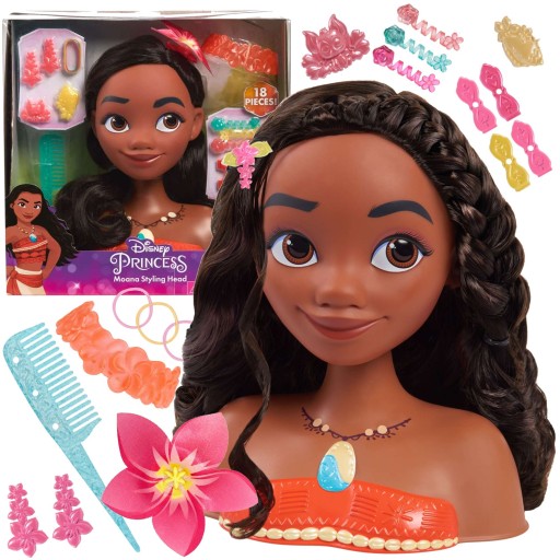 ГОЛОВКА ДЛЯ СТАЙЛИНГА VAIANA DOLL + ЗАЖИМЫ