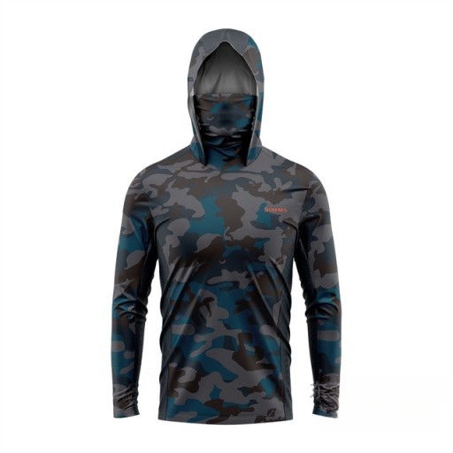 SIMMS Солнцезащитные толстовки с капюшоном для морской рыбалки XS - 5XL