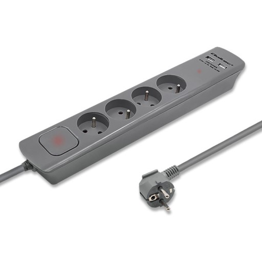 QOLTEC 50281 полоса (1,8 м) Серый