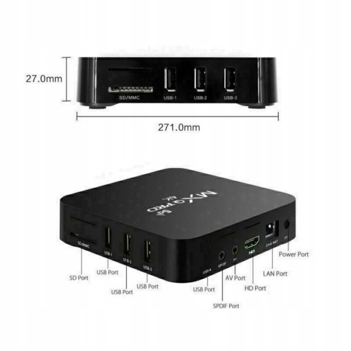 Smart TV BOX 5G MXQ PRO 4K 2 16 ГБ ANDROID 11.1