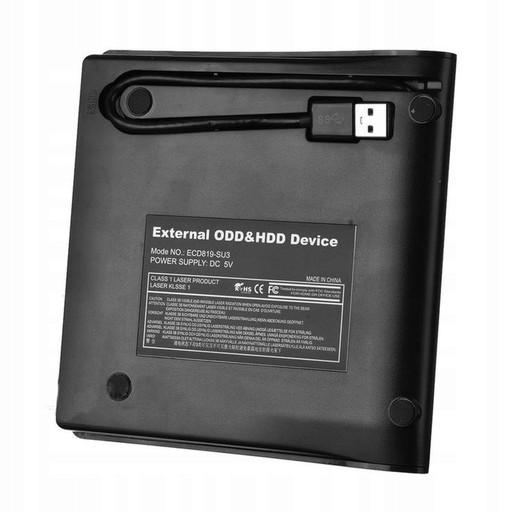 Корпусной отсек для привода CD DVD SATA USB3.0 диаметром 12,7 мм