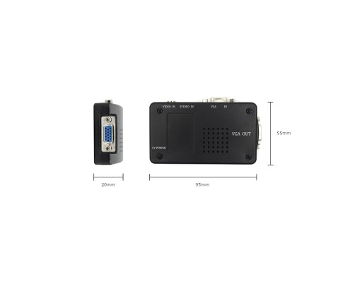 S-Video CVBS преобразователь VGA в VGA + кабели