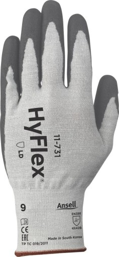 ПЕРЧАТКИ ANSELL HYFLEX 11-731, РАЗМЕР 11 (12 ПАР)