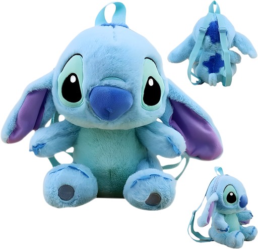 ДЕТСКАЯ ПЛЮШЕВАЯ СУМКА LILO STICH НА РЕМЕНЕ, ВМЕСТИТЕЛЬНАЯ, МЕДВЕДЬ, СУМКА-МАСКОТ