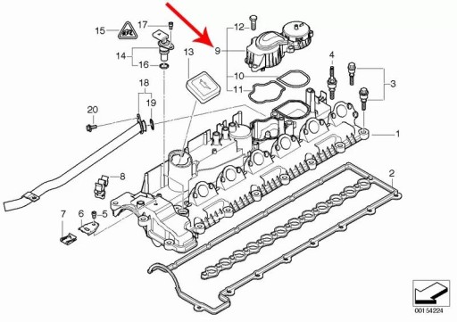 OE BMW масляный сепаратор BMW 5 E60 E61 535D