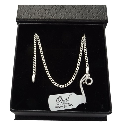 СЕРЕБРЯНАЯ ЦЕПЬ 925 ПРОБЫ, 40 СМ. ПОДАРОК