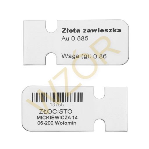Złota zawieszka wisiorek z brylantem diamentem 585