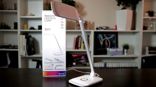 ШКОЛЬНАЯ НАСТОЛЬНАЯ ЛАМПА 2в1 LED 12Вт RGB + USB
