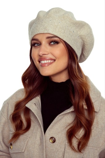 БЕРЕТ ЖЕНСКИЙ КЛАССИЧЕСКИЙ ЗИМНИЙ, ПОЛЬСКИЙ ИЗДЕЛИЕ MAJKA ELEGANT RED