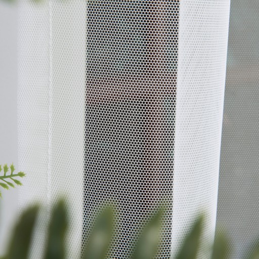 Firany Grecki Tiul Firana Nowoczesna W Stylu Lill Krem Z Taśmą 230x220cm