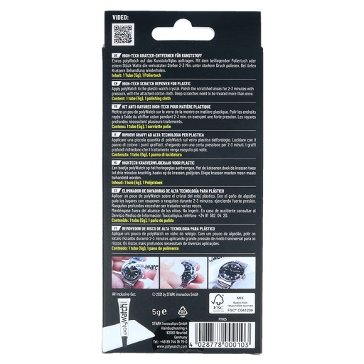 PASTA POLERSKA DO SZKIEŁ POLYWATCH PLASTIC POLISH