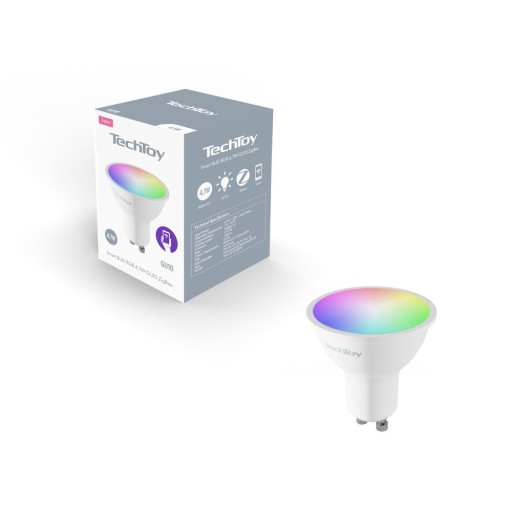 TechToy Smart RGB Лампа 4,7 Вт GU10 Zigbee 3 шт. TSL-LIG-GU10ZB-3PC
