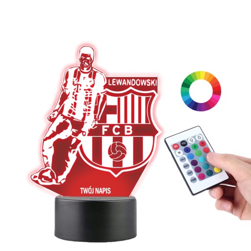 Lampka na Biurko Statuetka Lewandowski FCB PLEXIDO