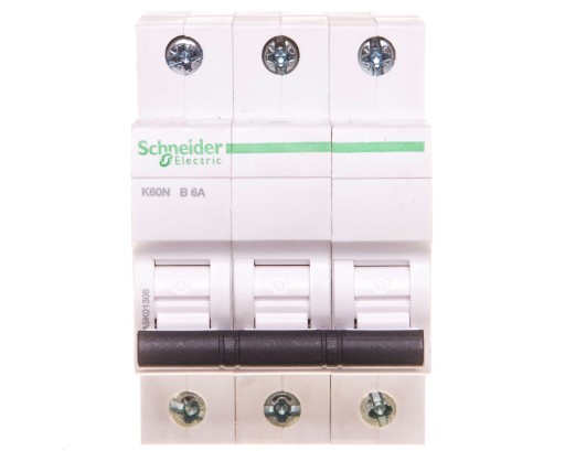 Wyłącznik nadprądowy B 6A 3P 6kA K60N-B6-3 Acti9 A9K01306 SCHNEIDER