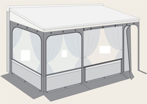 Маркиза в сборе для жалюзи Fiamma F45S F45L 300 см.