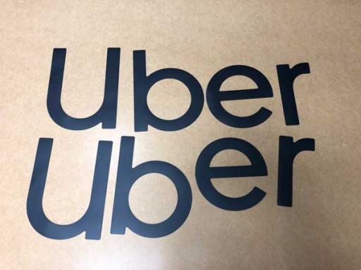 Маркировка UBER - магнитные буквы, черные