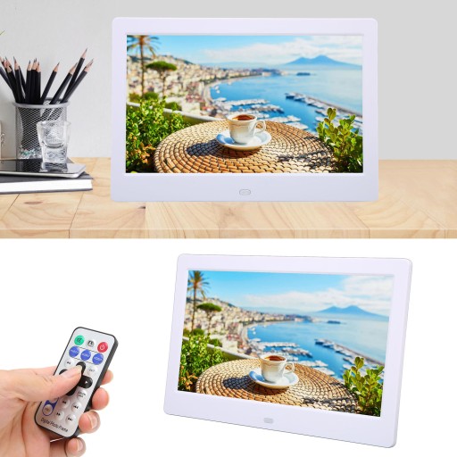 Цифровая фоторамка HD 10,1 дюйма с разрешением 1024x600 пикселей