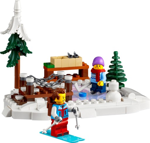 LEGO ICONS 10325 3-этажная горная хижина, каток, самокат, аксессуары из 5 фигурок