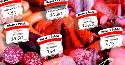 Рекламная накладка на прайс-лист - МЯСО ИЗ ПОЛЬШИ принт - 10 шт.