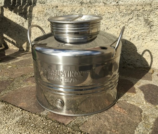BECZKA bańka z kwasówki stal nierdzewna INOX 25L z kranem na bimber wesele