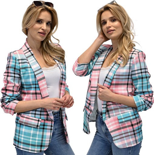 Куртка женская, рукава драпированные, L/40 узор 7