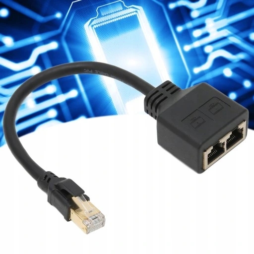 Адаптер-сплиттер LAN RJ45 2xRJ45 F