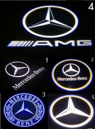 СВЕТОДИОДНЫЙ ПРОЕКТОР ЛОГОТИПА MERCEDES C W203 CLK W209 SLK