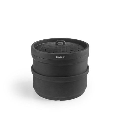Пароварка Ibili-Moka, силикон, 18х10 см, черный