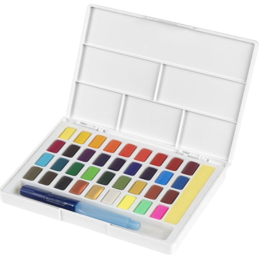 Акварельные краски Faber-Castell в кубиках, 36 цв.