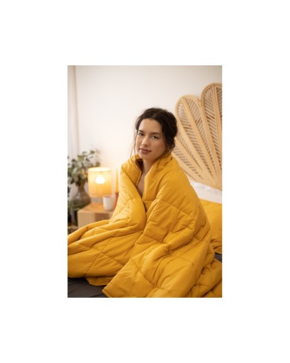 Одеяло утяжеленное Одеяло антистресс 135х200 7кг Wrap Ninja COTTON Желтый