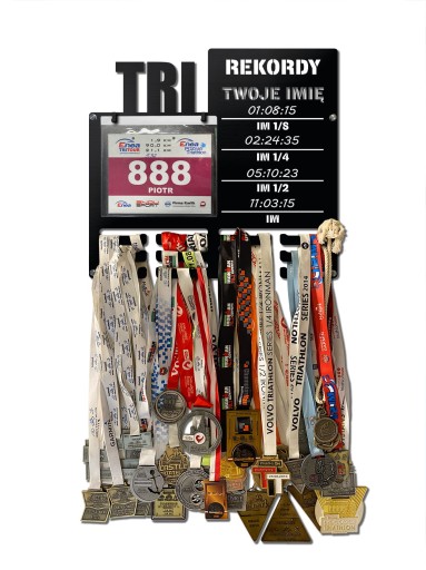 Вешалка для медалей и стартовых номеров TRIATHLON RECORDS наименование 346.1