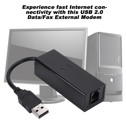 Внешний телефонный модем USB 56K с факсом