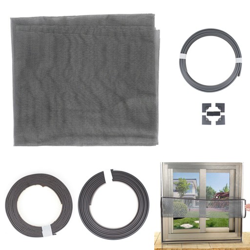 MOSKITIERA NA OKNA BALKONOWE DRZWIOWA MAGNETYCZNA Z MAGNESEM MOCNA 70x130
