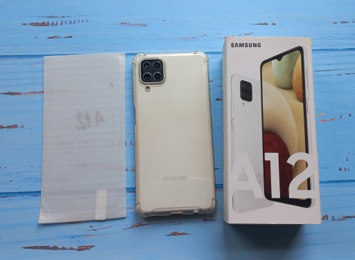 Смартфон Samsung Galaxy A12 4 ГБ/64 ГБ 4G (LTE), белый как НОВЫЙ