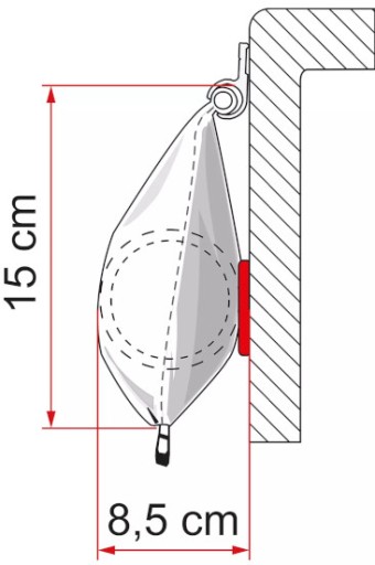 MARKIZA FIAMMA CARAVANSTORE XL SZARA ROYAL GREY 310 cm