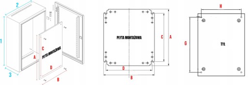 Электрическая коробка Распределительный щит Металлический корпус 30x30x20