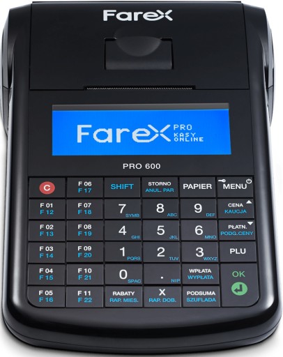 Kasa Fiskalna Farex PRO 600 Online Lan/WiFi + Fiskalizacja i Szkolenie