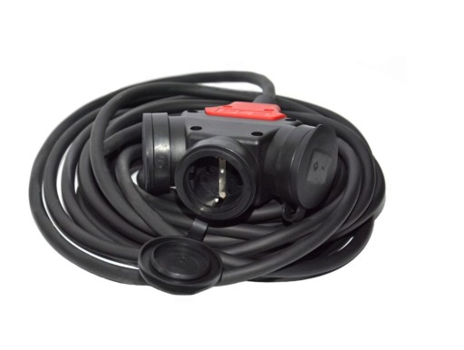 Резиновый удлинитель SCHUKO H07RNF 3x1,5 45м TEE