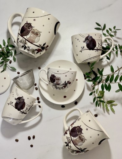 Чашка с заварочным фильтром 350 мл CHARMING OWLS