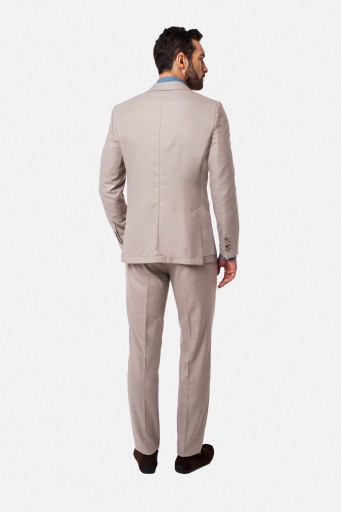 GARNITUR MĘSKI DORIAM BEŻOWY SLIM FIT 182 116