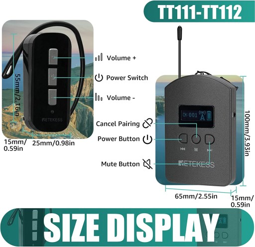 Беспроводная туристическая система Retekess TT112