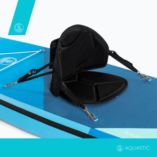 Доска AQUASTIC Touring SUP 12 футов 6 дюймов, 2024 г., синяя, 380 см, противоскользящая