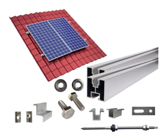 Zestaw solarny DO GRZANIA WODY MPPT 3000W Panele słoneczne 5xPV380 + Stelaż