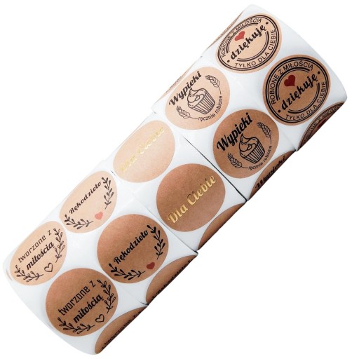 Декоративные круглые наклейки 3 8 см WISH MOCKS 10 шт.