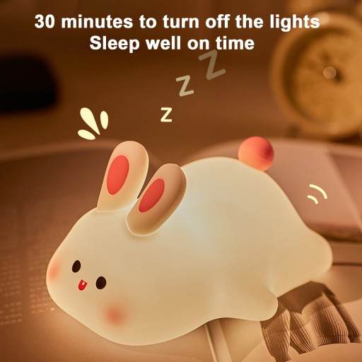 Силиконовый ночник Big Face Rabbit Tap, заряжаемый через USB