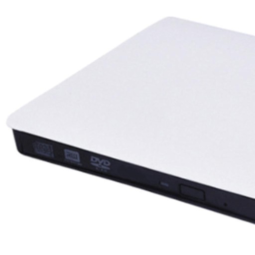 Внешний USB DVD CD RW плеер VCD записывающий привод для ноутбука белый
