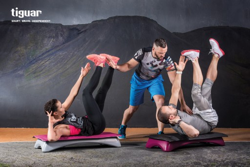 КОВРИК ДЛЯ ТРЕНИРОВОК TIGUAR WORKOUT FITNESS ЧЕРНЫЙ 100 см x 50 см